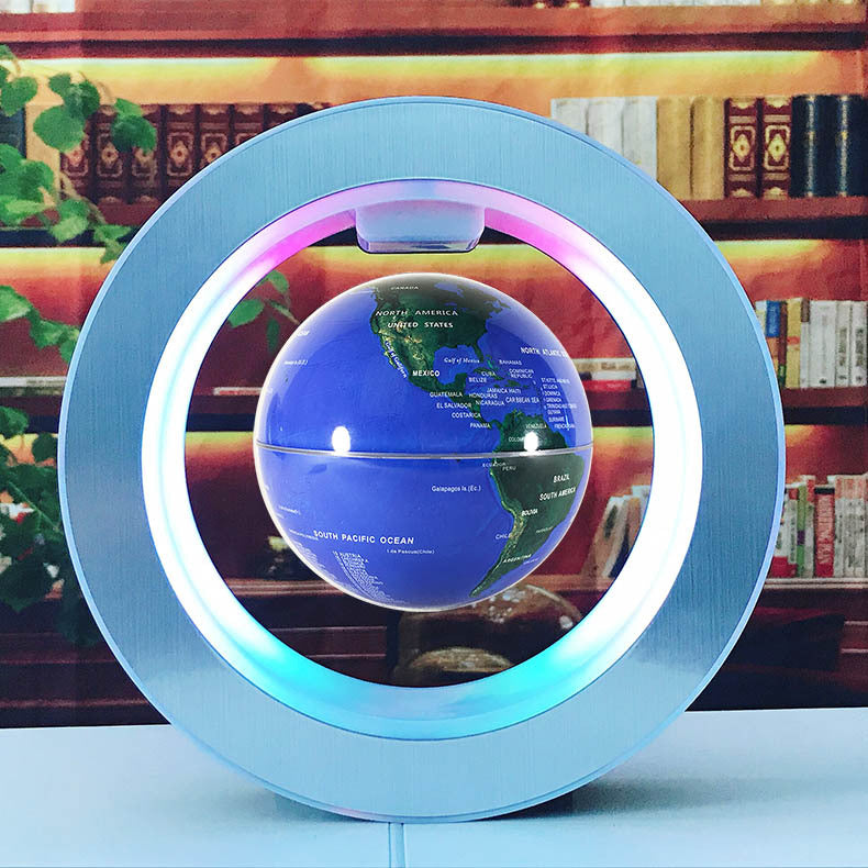Round LED World Map Floating Globe (Magnetic)