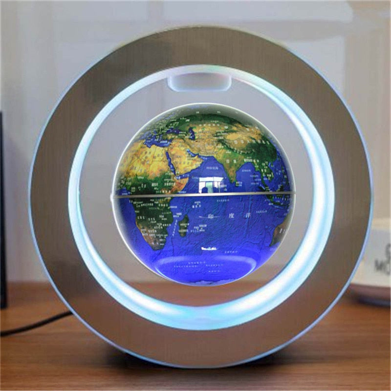Round LED World Map Floating Globe (Magnetic)